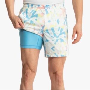 Birddogs Men's Light Blue Athletic Shorts with Liner
